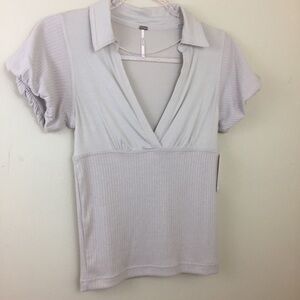 🆕 Free People. Top. Sz XS. Almond.